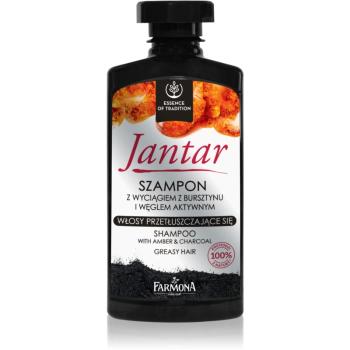 Farmona Jantar szampon z węglem aktywnym do włosów przetłuszczających 330 ml