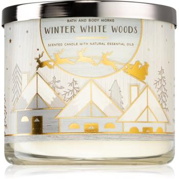 Bath & Body Works Winter White Woods świeczka zapachowa 411 g