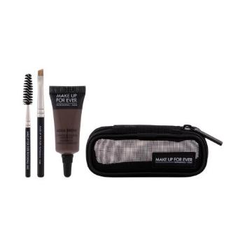 Make Up For Ever Aqua Brow Waterproof Eyebrow Corrector Kit 7 ml żel i pomada do brwi dla kobiet 30 Dark Brown