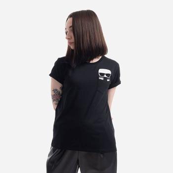 Koszulka damska Karl Lagerfeld Ikonic Pocket T-Shirt 210W1720 999