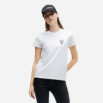 Koszulka damska Karl Lagerfeld Ikonik Mini Karl Rhinestone T-Shirt 216W1731 100