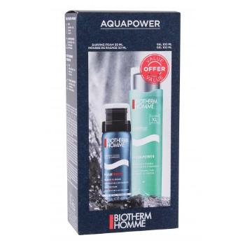 Biotherm Homme Aquapower Oligo Thermal Care zestaw Żel nawilżający Homme Aquapower 100 ml + Pianka do golenia Homme Foam Shaver 50 ml