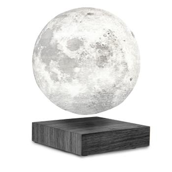 Czarna lewitująca lampa stołowa w kształcie księżyca Gingko Moon
