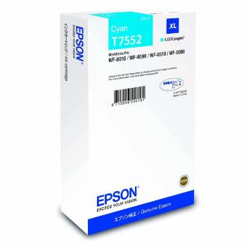 Epson originální ink C13T755240, T7552, XL, cyan, 4000str., 39ml, 1ks, Epson WorkForce Pro WF-8590DWF