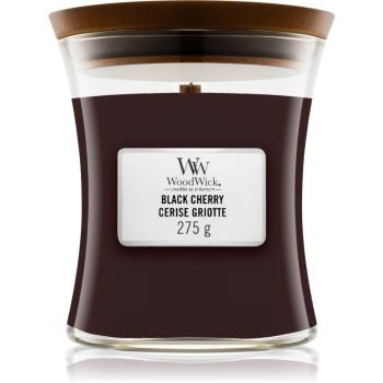 Woodwick Black Cherry świeczka zapachowa z drewnianym knotem 275 g