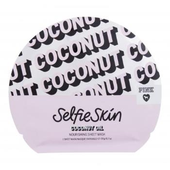 Pink Selfie Skin Coconut Oil Sheet Mask 1 szt maseczka do twarzy dla kobiet