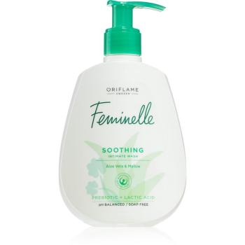 Oriflame Feminelle Soothing żel do higieny intymnej o działaniu łagodzącym Aloe Vera & Mallow 300 ml