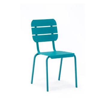 Zestaw 4 niebieskich krzeseł ogrodowych Ezeis Alicante