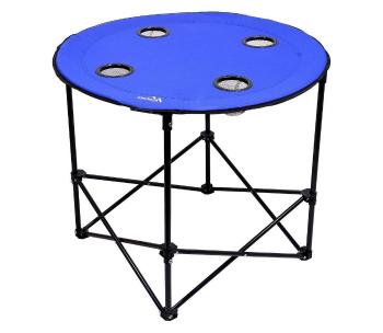 Składany stół kempingowy niebieski