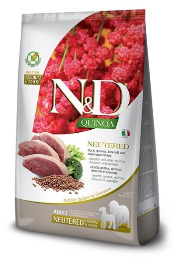 FARMINA N&amp;D Quinoa Dog Neutred Adult Madium &amp; Maxi duck, broccoli 12 kg dla psów średnich ras