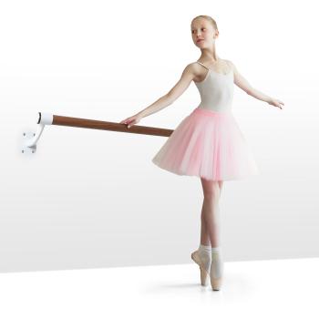 KLARFIT Barre Mur, drążek baletowy, 100cm drążek, Ø 38 mm, montaż naścienny, biały