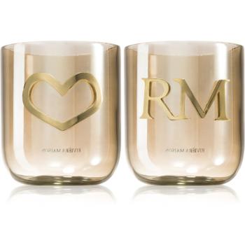 Rivièra Maison Votive RM Love Set szklany świecznik tealight 2x350 g