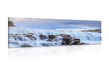 Obraz wodospady w Islandii - 135x45