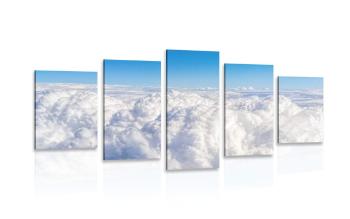 5-częściowy obraz ponad chmurami