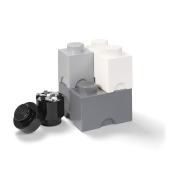 Zestaw 4 plastikowych pudełek LEGO®, 25x25x33 cm