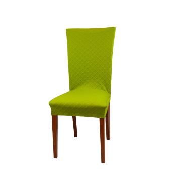 Uniwersalny pokrowiec na krzesło, kratka - zielony - Rozmiar uni