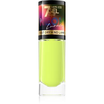 Eveline Cosmetics 7 Days Gel Laque Neon Lunacy neonowy lakier do paznokci odcień 80 8 ml