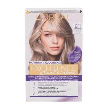 L'Oréal Paris Excellence Cool Creme 48 ml farba do włosów dla kobiet Uszkodzone pudełko 8,11 Ultra Ash Light Blond