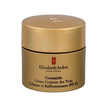 Elizabeth Arden Ceramide Ultra Lift and Firm Eye Cream SPF15 15 ml krem pod oczy dla kobiet Uszkodzone pudełko