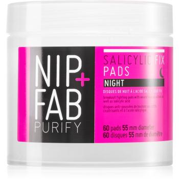 NIP+FAB Salicylic Fix płatki oczyszczające na noc 60 szt.