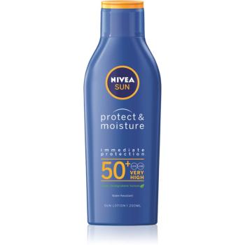 Nivea Sun Protect & Moisture nawilżające mleczko do opalania SPF 50+ 200 ml