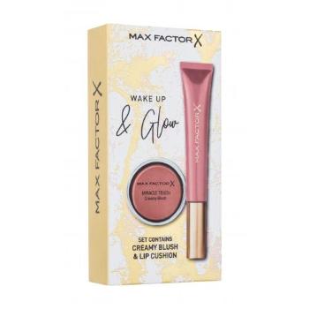 Max Factor Wake Up & Glow zestaw Błyszczyk do ust 9 ml + róż 3 g dla kobiet 025 Shine In Glam