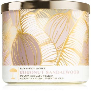 Bath & Body Works Coconut Sandalwood świeczka zapachowa 411 g