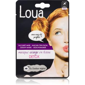 Loua Detox Face Mask oczyszczają maska w płacie z węglem aktywnymc 23 ml