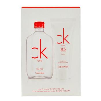 Calvin Klein CK One Red Edition For Her zestaw Edt 100ml + 100ml Żel pod prysznic dla kobiet