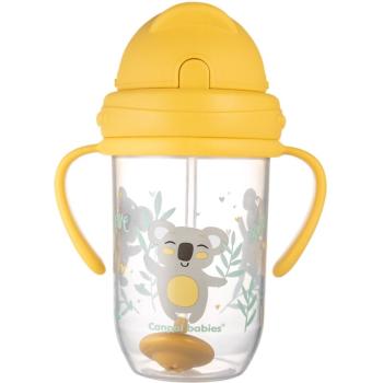 canpol babies Exotic Animals Cup With Straw kubek ze słomką Yellow 270 ml