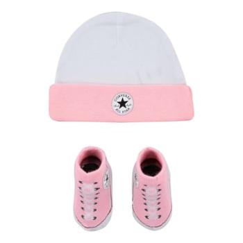 Converse Ustaw kapelusz i buty w kolorze różowym