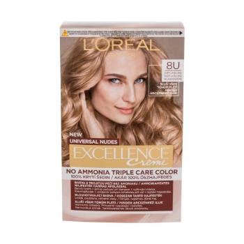 L'Oréal Paris Excellence Creme Triple Protection 48 ml farba do włosów dla kobiet Uszkodzone pudełko 8U Light Blonde