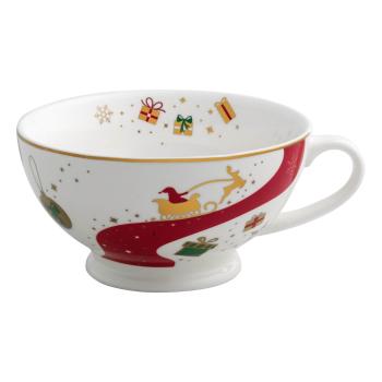 Porcelanowa filiżanka do herbaty ze świątecznym motywem Brandani Alleluia, ⌀ 14 cm