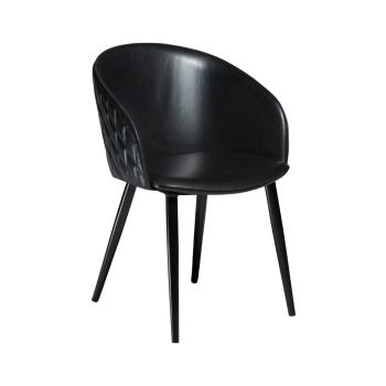 Czarne krzesło ze skóry ekologicznej DAN-FORM Denmark Dual