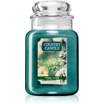 Country Candle Tinsel Thyme świeczka zapachowa 680 g