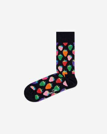 Happy Socks Strawberry Skarpetki Czarny Wielokolorowy