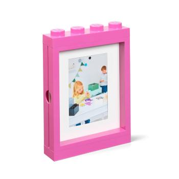 Różowa ramka na zdjęcie LEGO®, 19,3x26,8 cm