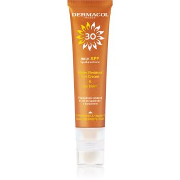 Dermacol Sun Water Resistant wodoodporny krem do opalania twarzy z balsamem do ust SPF 30 30 ml