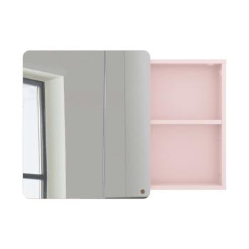 Różowa ścienna szafka łazienkowa z lustrem Tom Tailor Color Bath Large