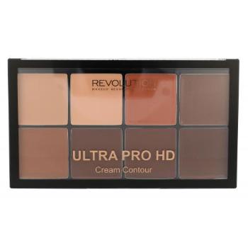 Makeup Revolution London Ultra Pro HD Cream Contour Palette 20 g puder dla kobiet Medium Dark