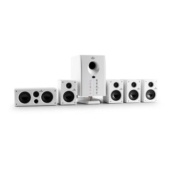 Auna Areal 525 WH, zestaw głośników aktywnych 5.1, AUX, 125 W, kolor biały