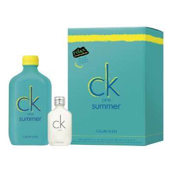 Calvin Klein CK One Summer 2020 zestaw Edt 100 ml + Edt  CK One 15 ml + Naklejki unisex