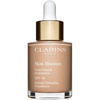 Clarins Skin Illusion Natural Hydrating Foundation rozświetlający podkład nawilżający SPF 15 odcień 109 Wheat 30 ml