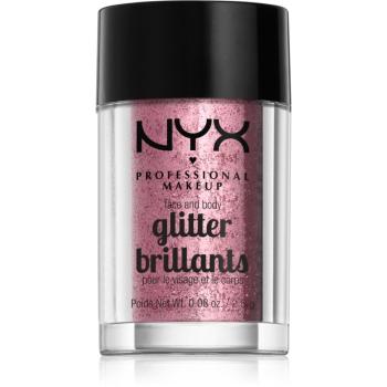 NYX Professional Makeup Glitter Goals brokat do twarzy i ciała odcień 02 Rose 2.5 g