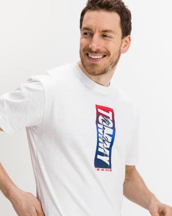 Tommy Jeans Vertical Logo Koszulka Biały