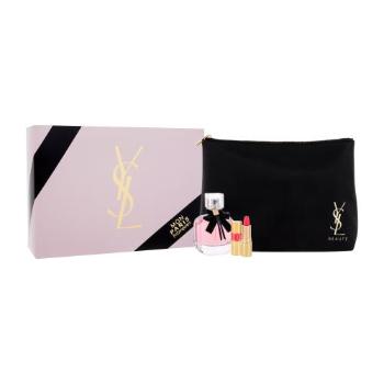 Yves Saint Laurent Mon Paris zestaw EDP 50 ml + pomadka 1,4 ml dla kobiet Uszkodzone pudełko