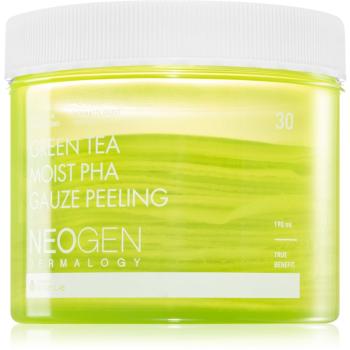 Neogen Dermalogy Clean Beauty Gauze Peeling Green Tea Moist PHA złuszczające chusteczki do twarzy o działaniu nawilżającym 30 szt.
