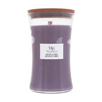 WoodWick Amethyst & Amber 610 g świeczka zapachowa unisex