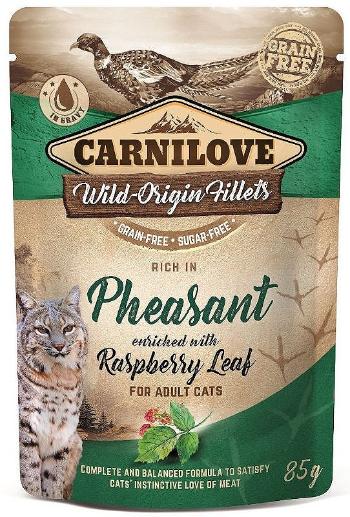 CARNILOVE Cat Pouch Pheasant &amp; Raspberry leaves 85g bażant i liście maliny