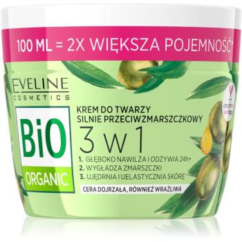 Eveline Cosmetics Bio Organic 3 in 1 krem wygładzający przeciw zmarszczkom 100 ml